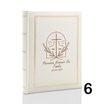 Album komunijny wsuwany na 100 zdjęć 10x15 personalizowany 8 wzorów